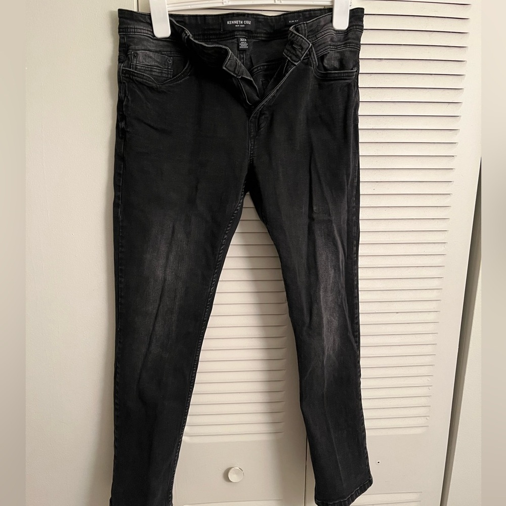 Kenneth Cole Men's Black Slim Jeans